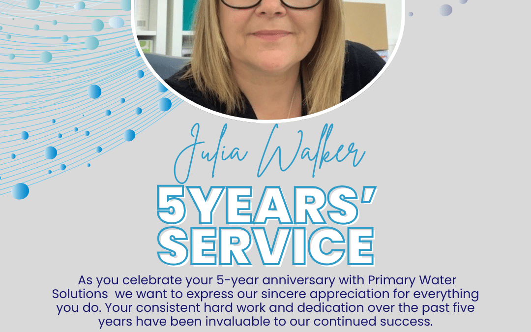 Julia Walker Celebrates 5 Years at Primary Water Solutions